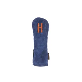 Invitational Edition Waxed Canvas golf headcover in Navy Hybrid