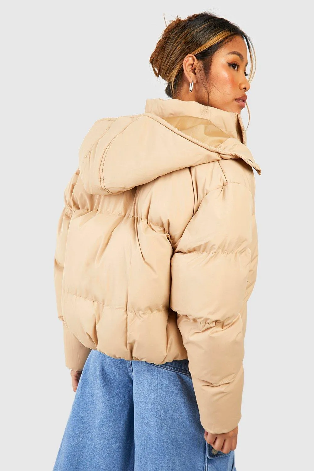 Jackets & Coats | Hooded Puffer Jacket | boohoo