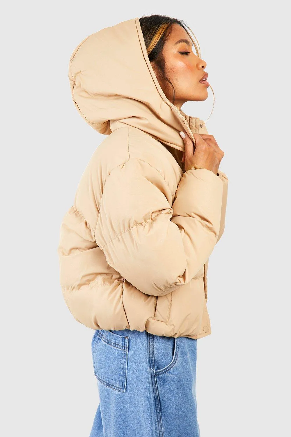 Jackets & Coats | Hooded Puffer Jacket | boohoo