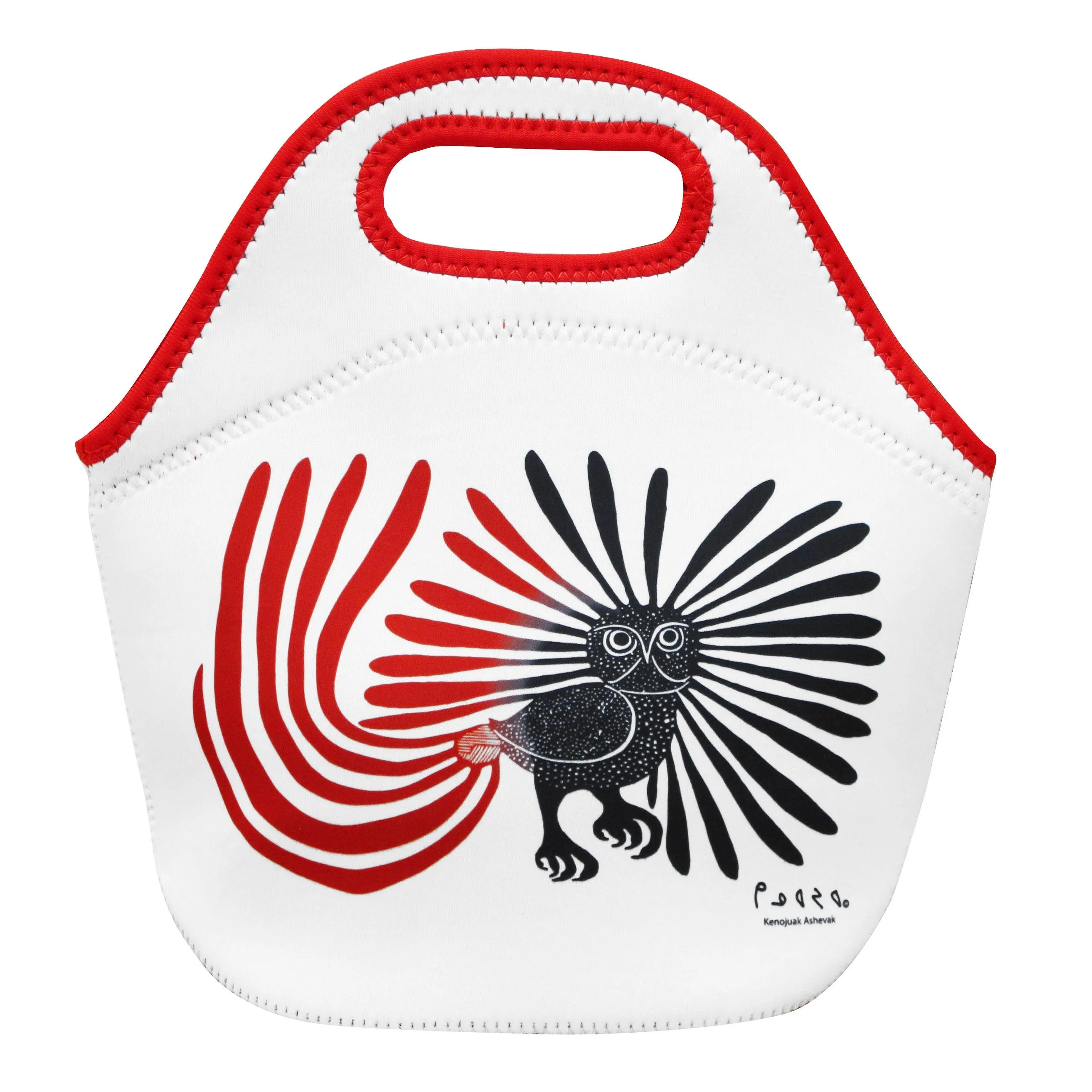 Kenojuak Ashevak Enchanted Owl  Insulated Lunch Bag