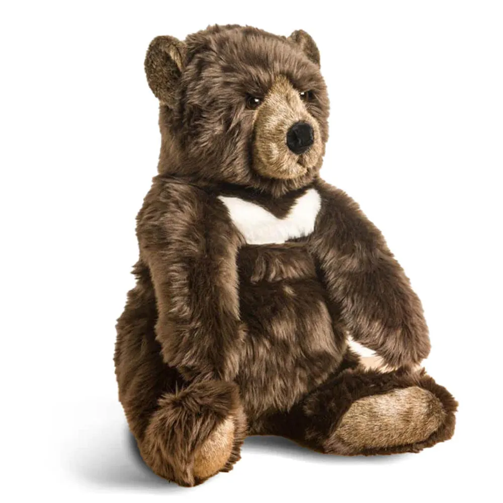 La Pelucherie My Bear Gabin Soft Toy Brown Large