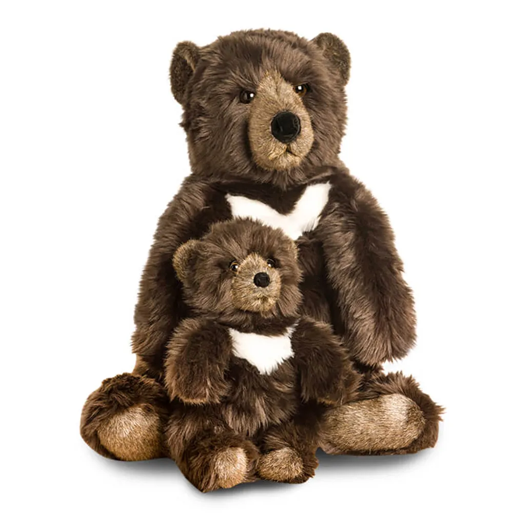 La Pelucherie My Bear Gabin Soft Toy Brown Large