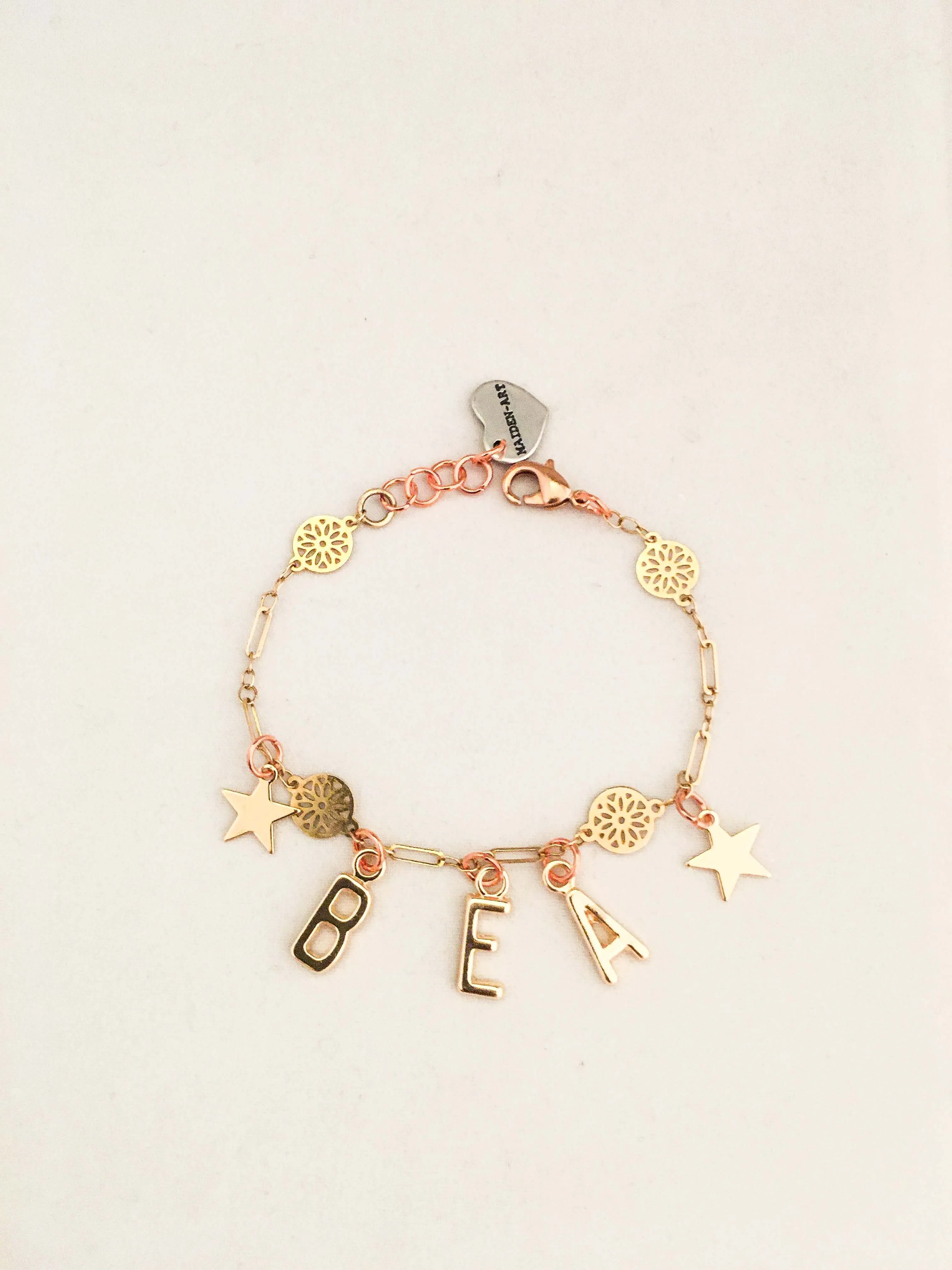 Letter Bracelet Personalized for Women. Name Bracelet.