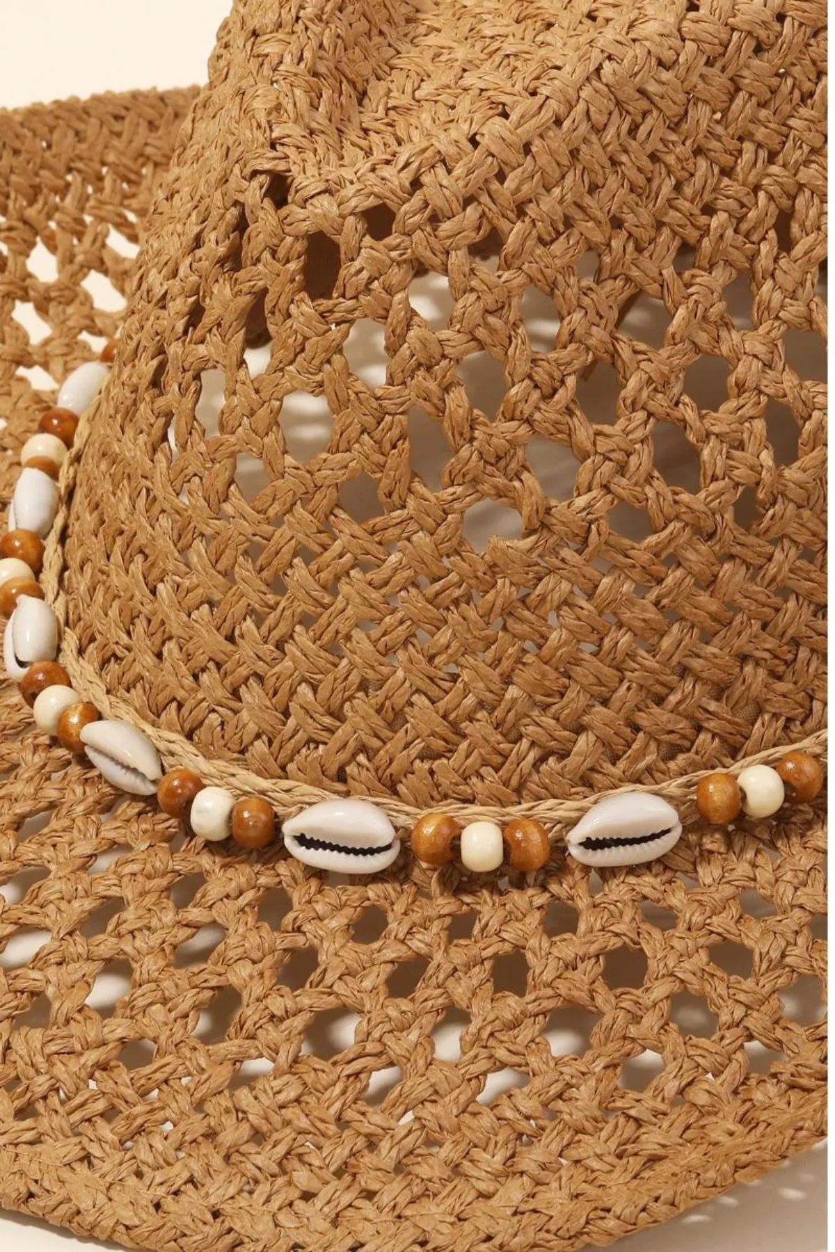 LOREN TAN COWBOY HAT Seashells