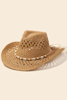 LOREN TAN COWBOY HAT Seashells