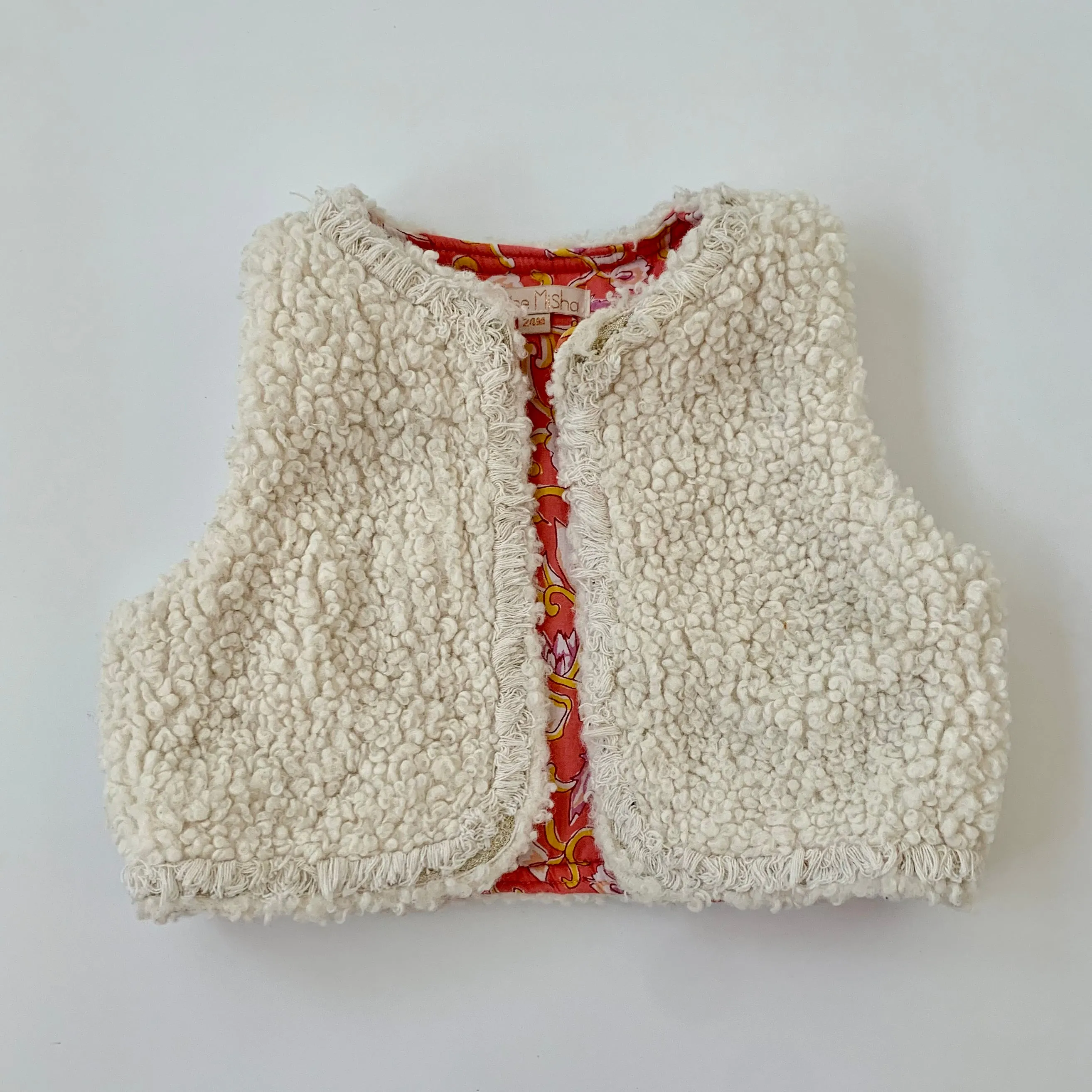 Louise Misha Faux Sheepskin Gilet: 24 Months