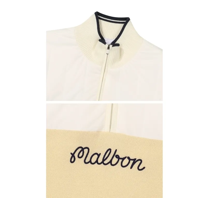 Malbon Golf  |Street Style Long Sleeves Plain Logo Sweaters