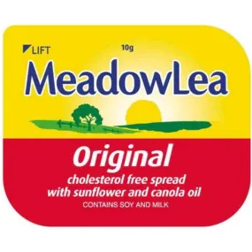 Meadowlea Margarine Butter Spread Portions 10g 250 Pack Carton Bulk Box