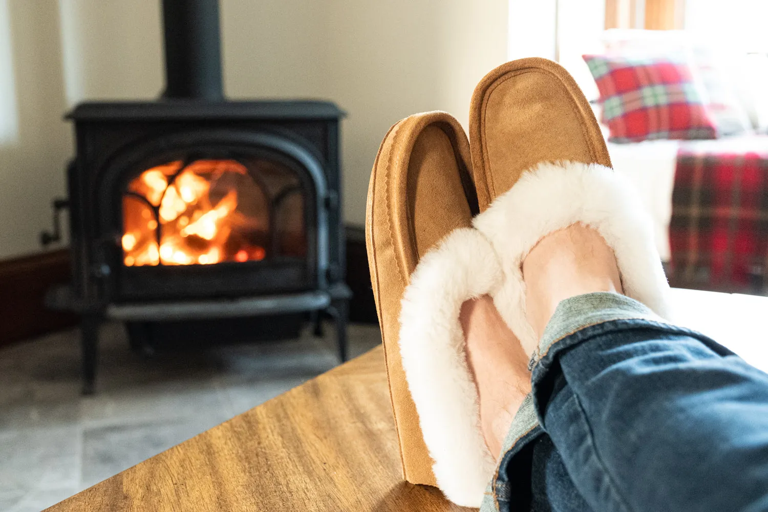 Men's Genuine Sheepskin Slippers