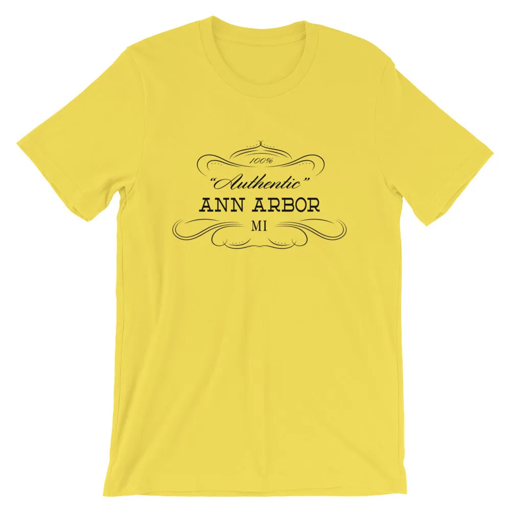 Michigan - Ann Arbor MI - Short-Sleeve Unisex T-Shirt - Authentic