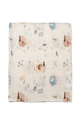 Muslin Swaddle, Cozy Forest