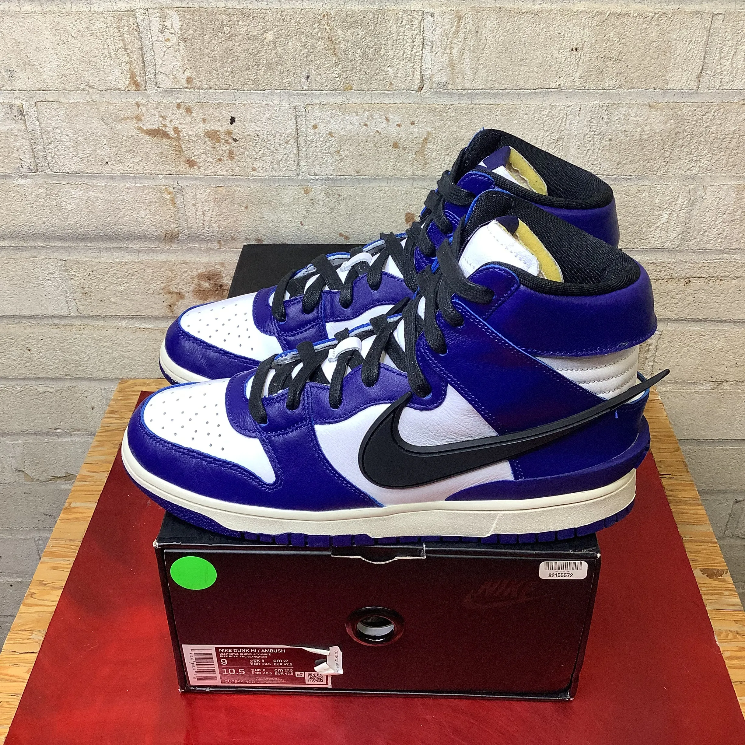 NIKE DUNK HIGH AMBUSH DEEP ROYAL SIZE 9 CU7544-400