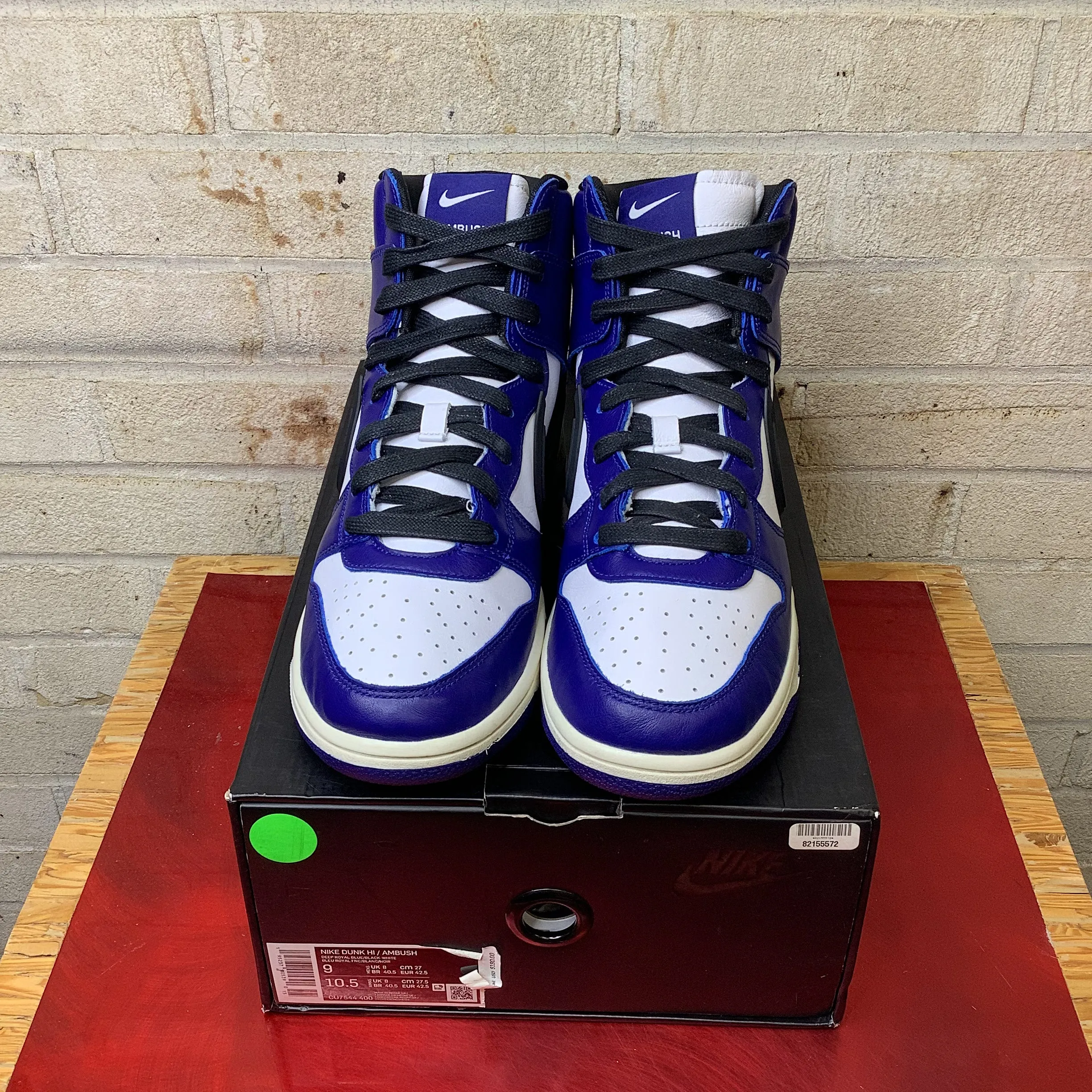 NIKE DUNK HIGH AMBUSH DEEP ROYAL SIZE 9 CU7544-400