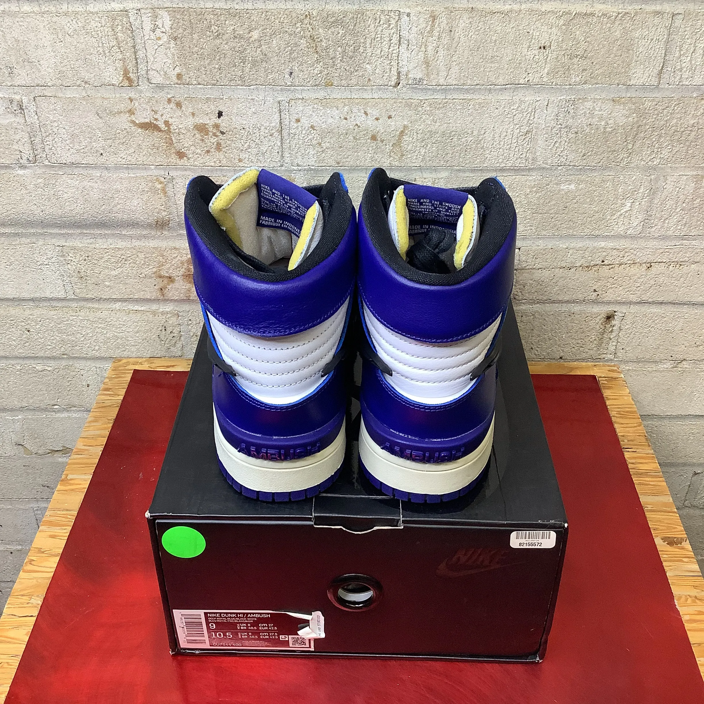 NIKE DUNK HIGH AMBUSH DEEP ROYAL SIZE 9 CU7544-400