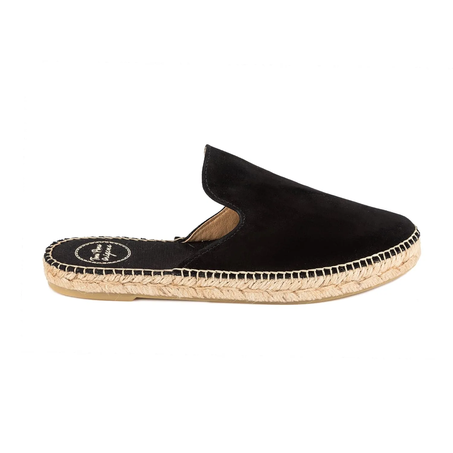 Plain Suede Leather Wedge Espadrille for Women - Ona-A