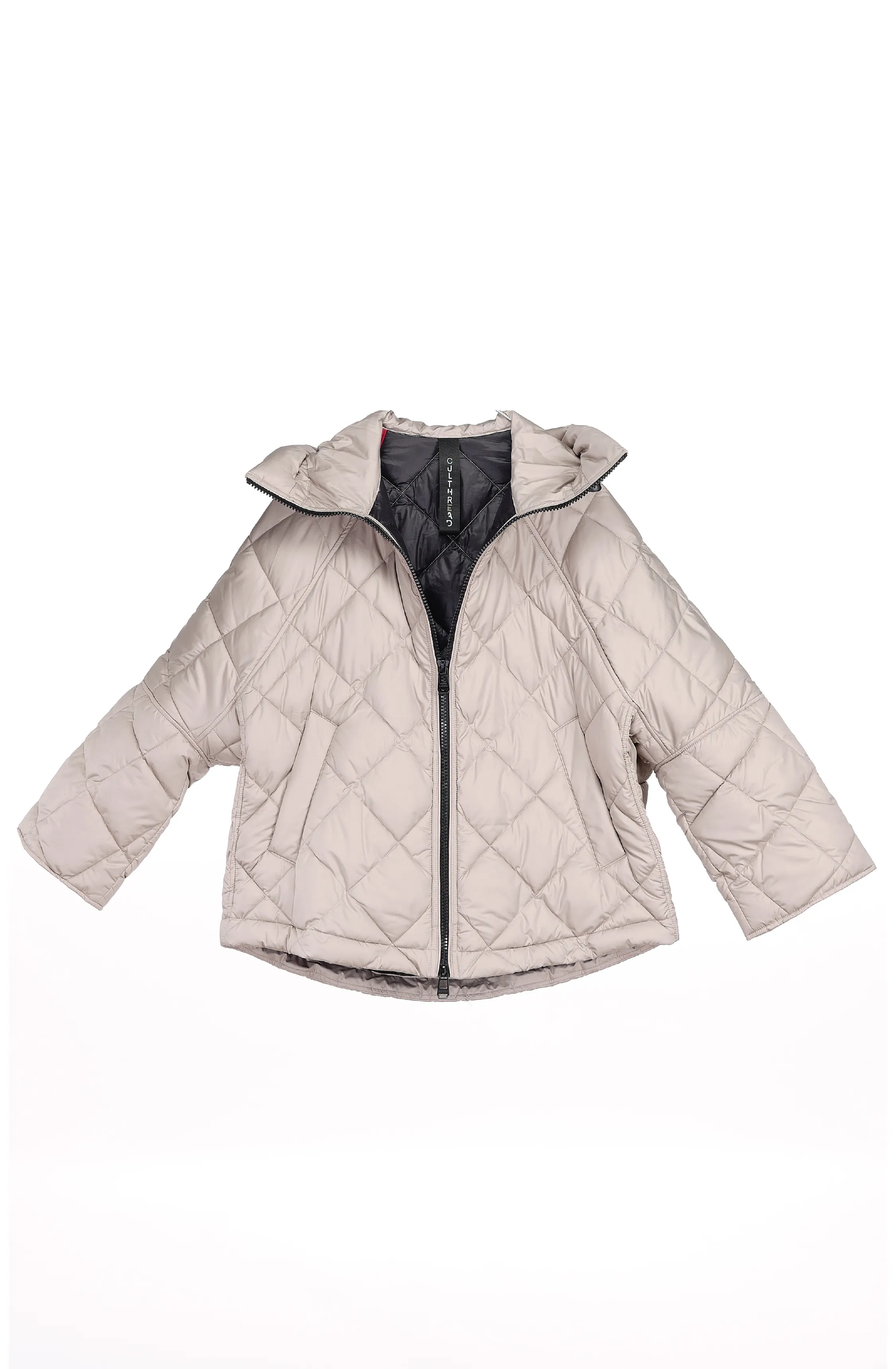 PRINCEDALE short beige cape puffer jacket