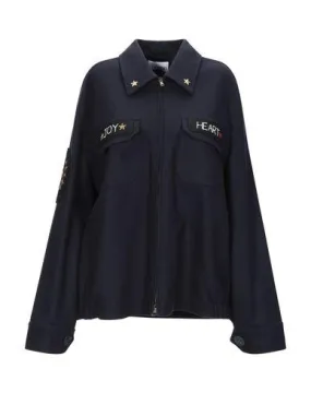 Redvalentino Women Jacket Dark blue 8 UK