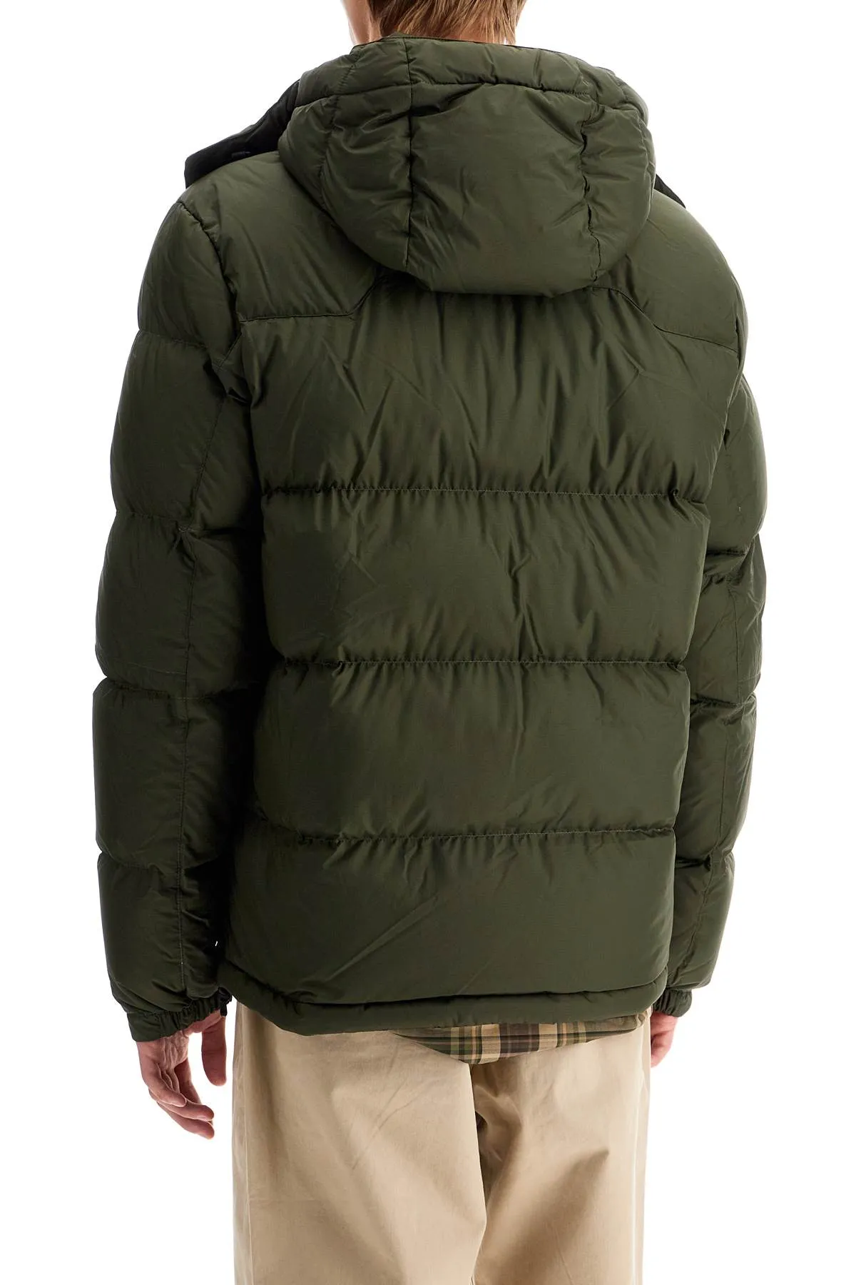 ripstop down jacket with hood