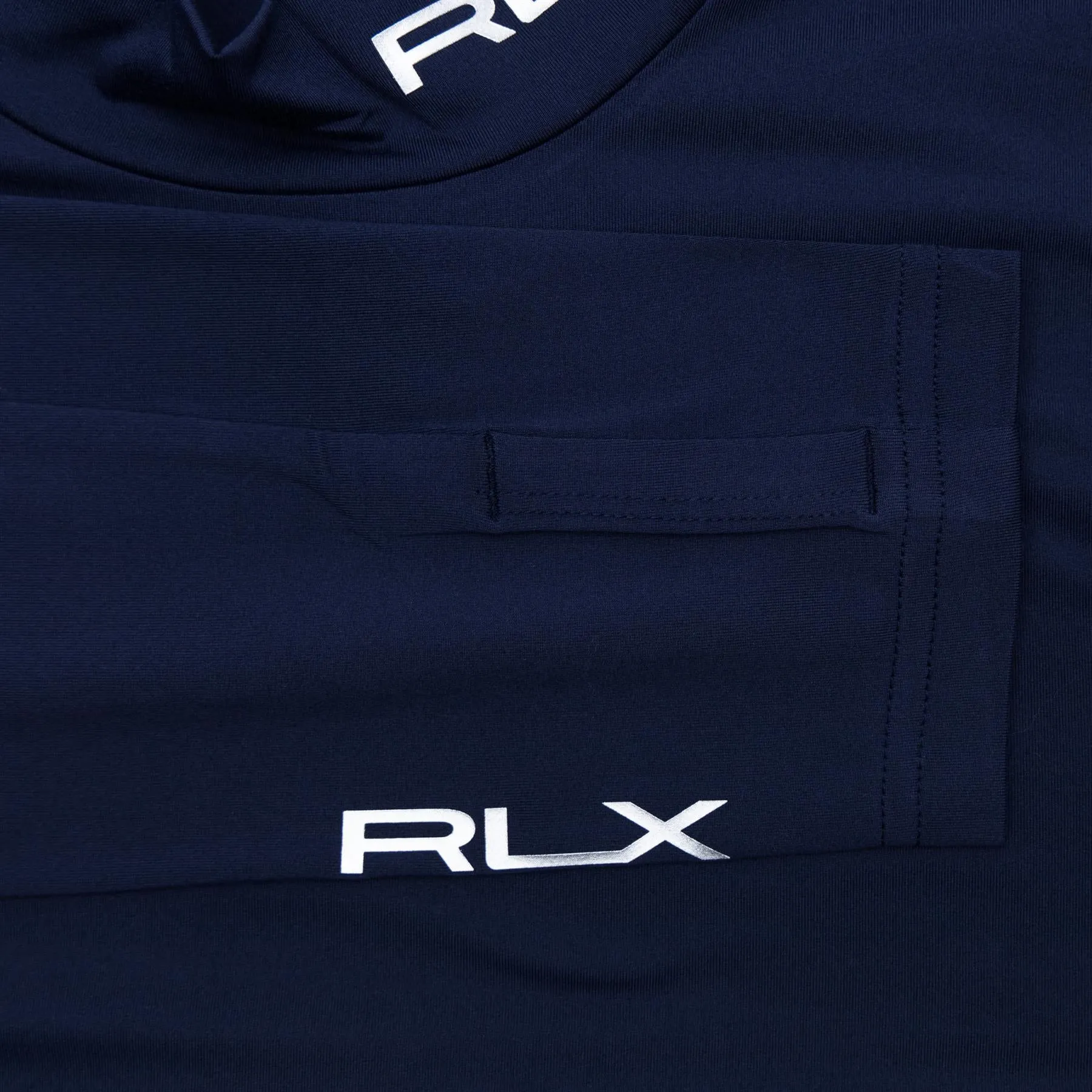 RLX Recycled Peached Airflow Long Sleeve Base Layer French Navy - AW23