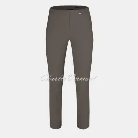 Robell Rose 09 - 7/8 Cropped Super Slim Trouser 51527-54025-38 – Ultra Thin Fleece Lined (Almond)