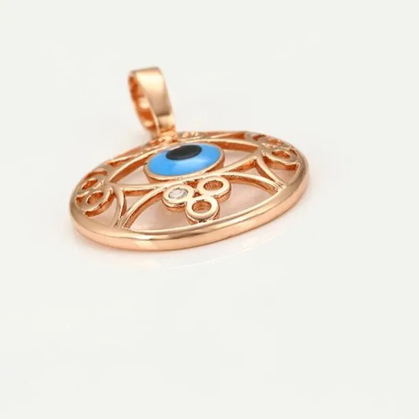 Rose Gold Filled Evil Eye Necklace