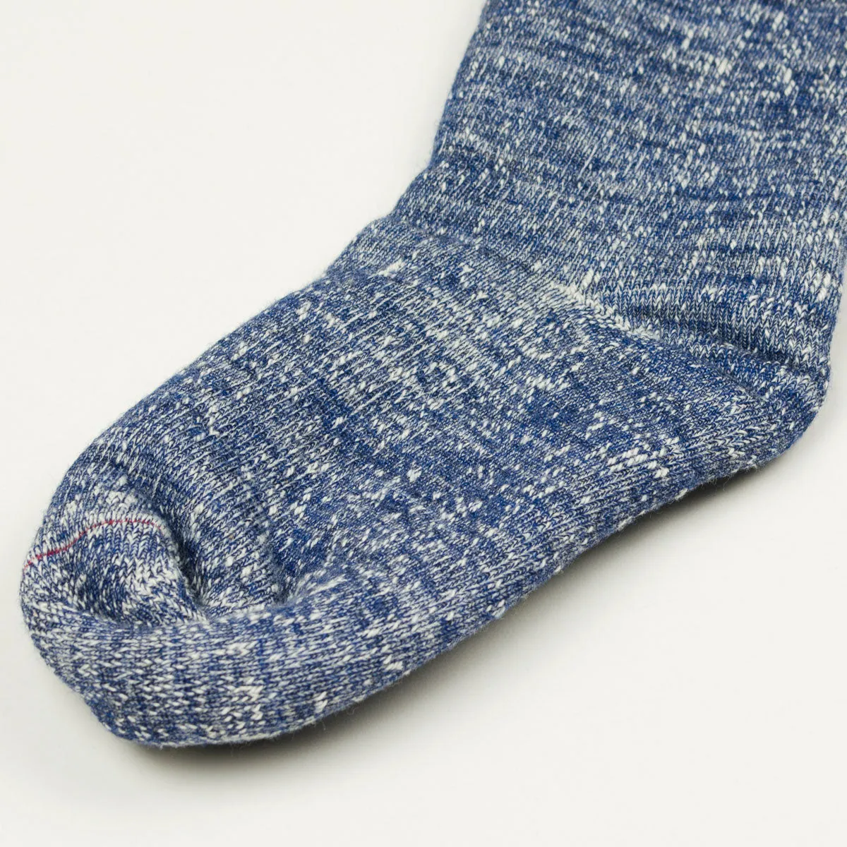 RoToTo - Double Face Merino Cotton Crew Socks - Deep Ocean