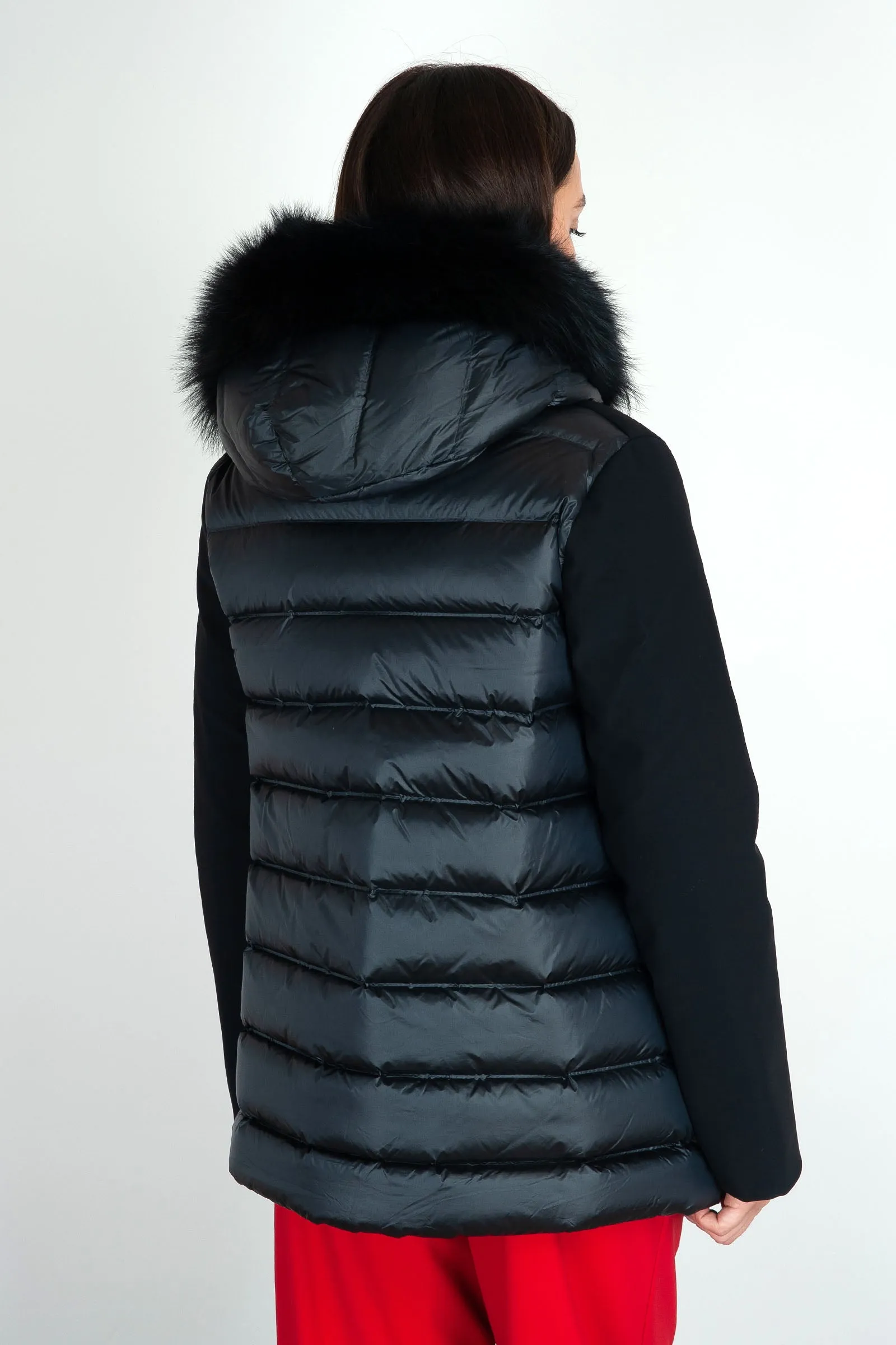 RRD Piumino Winter Hybrid Zar Fur Nero in Materiale