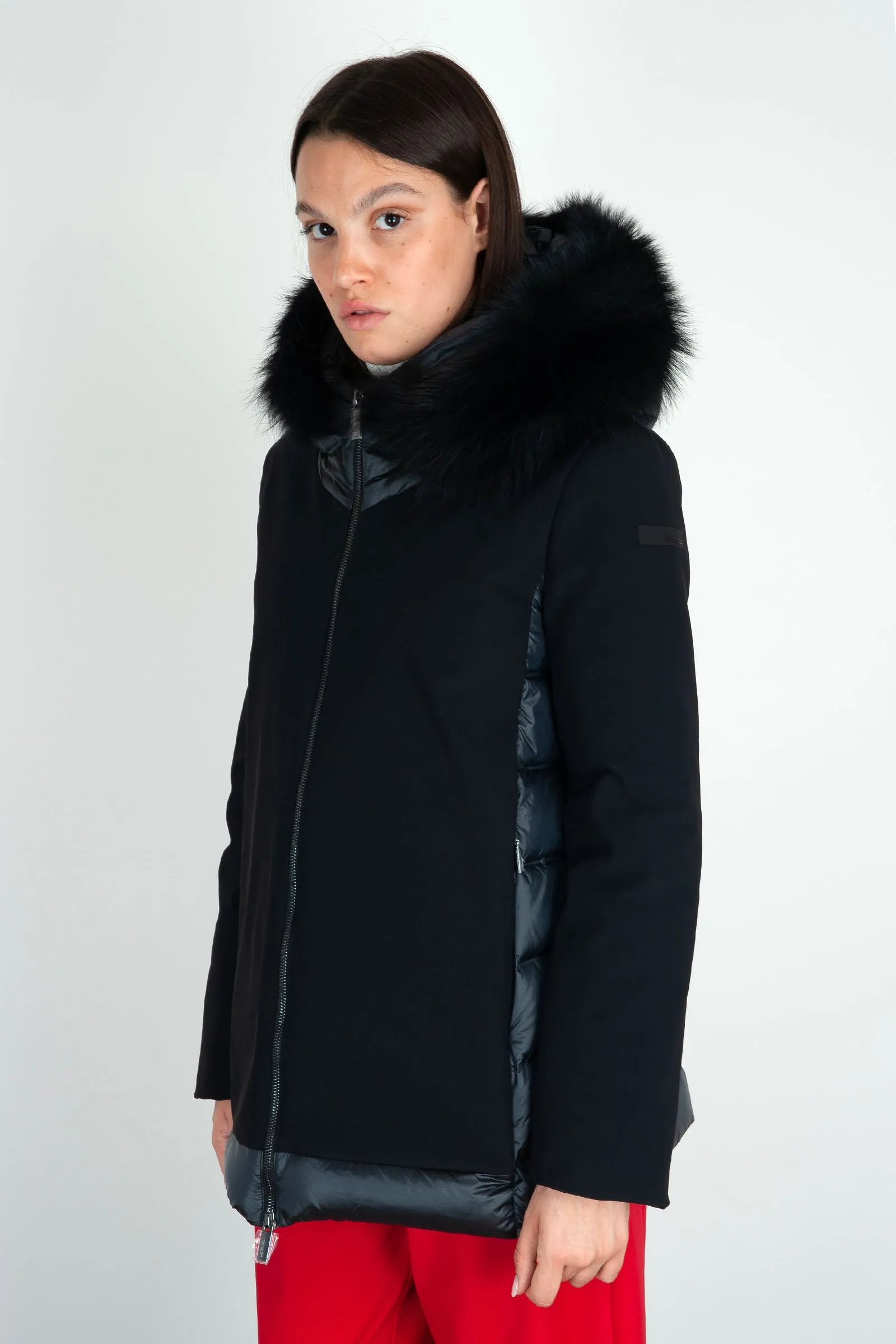 RRD Piumino Winter Hybrid Zar Fur Nero in Materiale