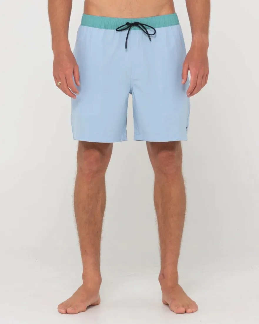 Rusty Dynamite Elastic Boardshort Boys - Ash Blue