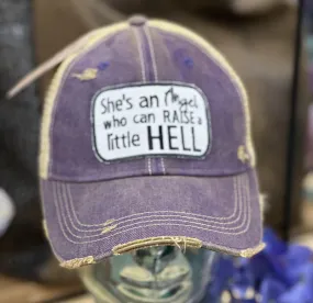 She's an Angel ... Purple Wash Brim Hat