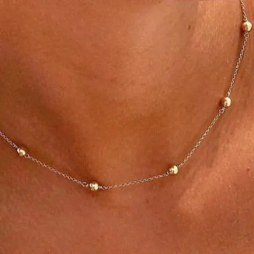 Simplicity Choker Necklace 4mm - Gold