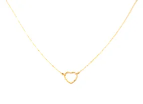 Small Shimmer Heart Necklace