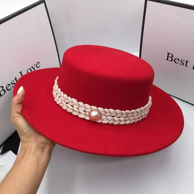 Spring Autumn Winter French Style Fragrant Fashionable Wool Hat for Women