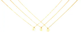 Stamped Initial Necklace Wholesale