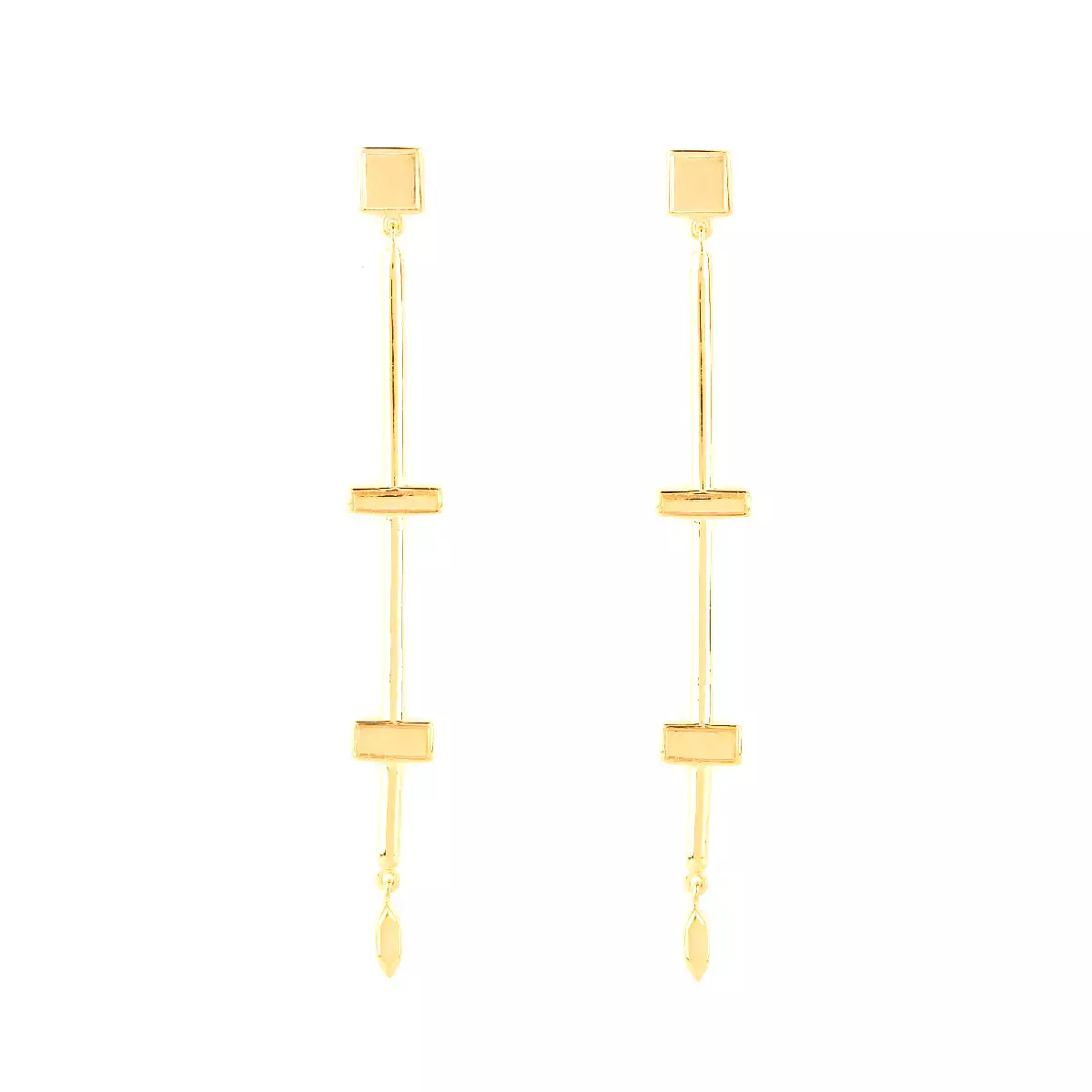 Stepping Stone Dangle Earrings