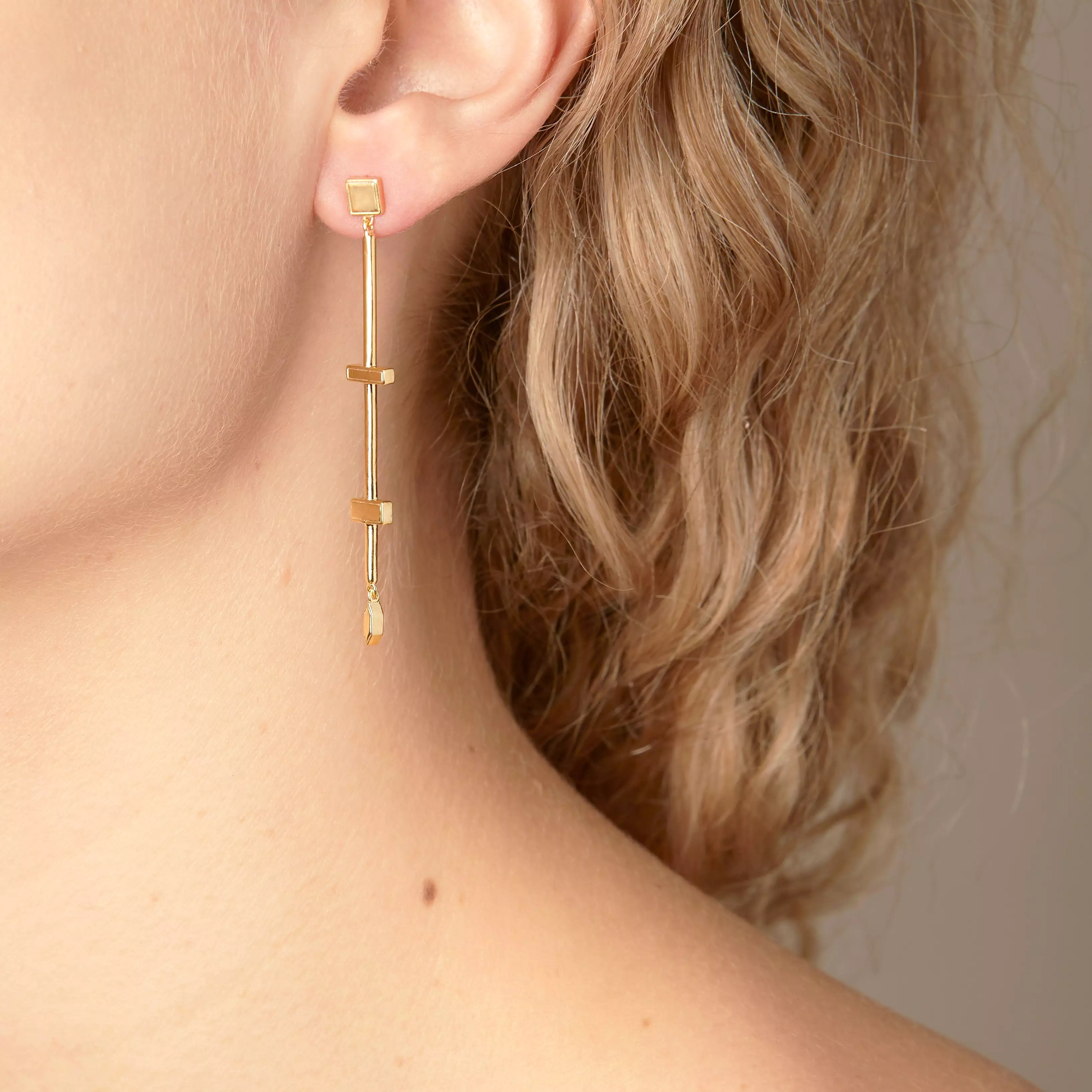 Stepping Stone Dangle Earrings