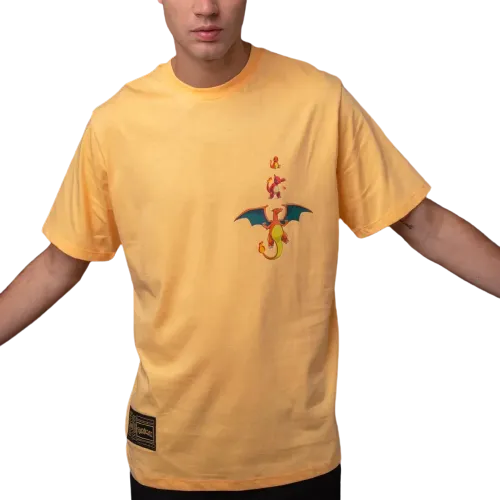 T-shirt Dolly Noire Pokemon Charizard