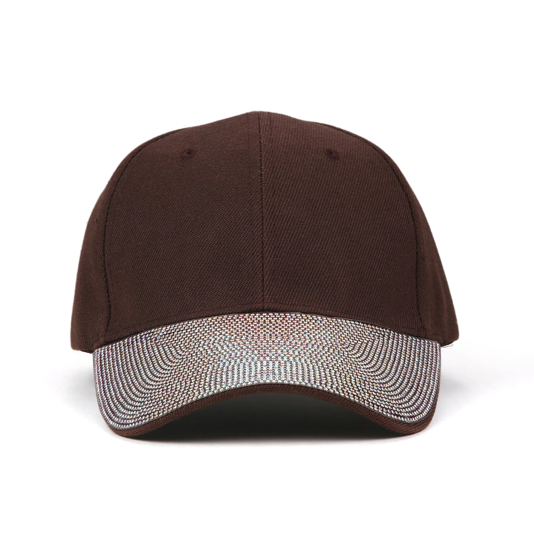 Tayla Crystal Hats in Brown