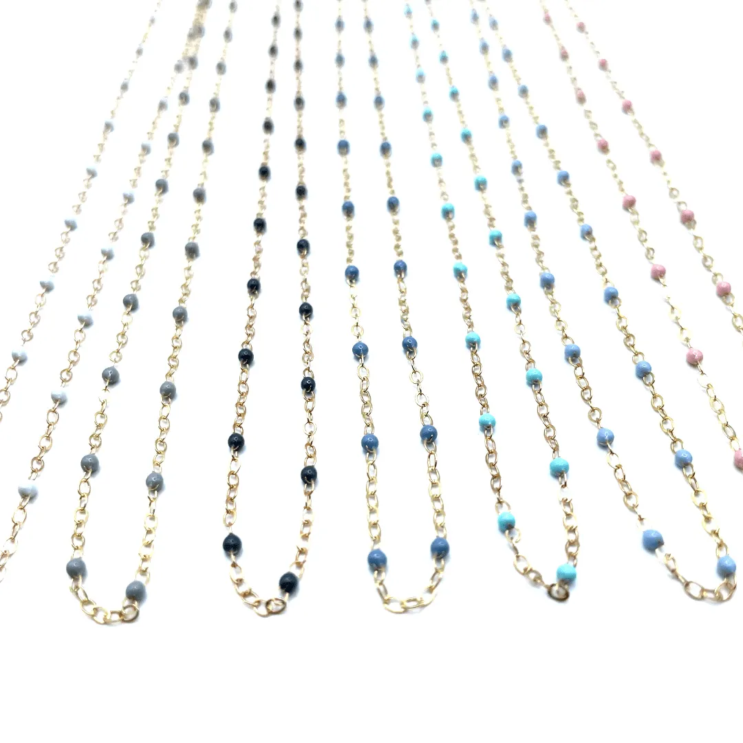 The Dotsy Necklace - 14k Gold-Filled & Epoxy - Waterproof!