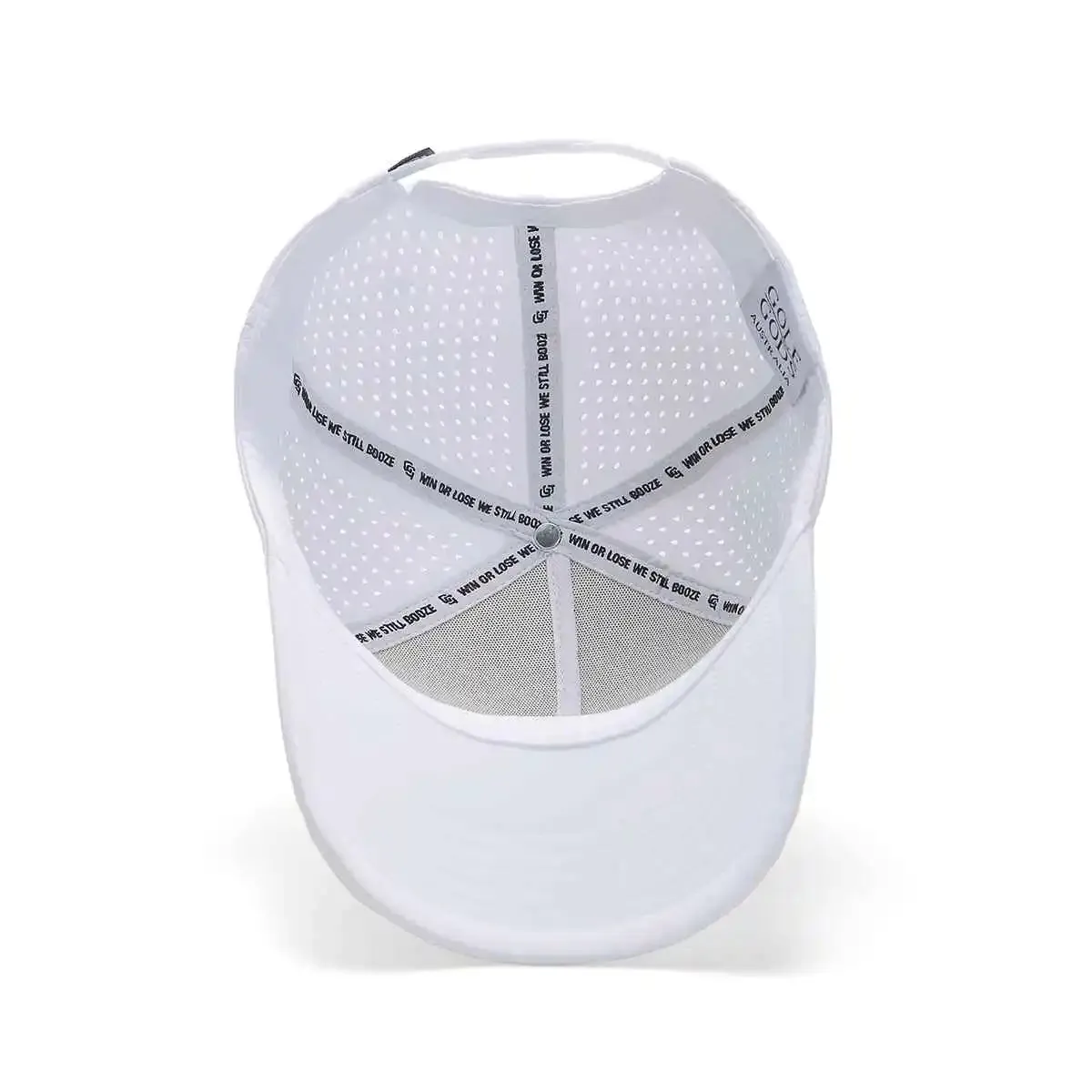 TOUR PRO Cocaine & Hookers Golf Hat in White with Curved Brim