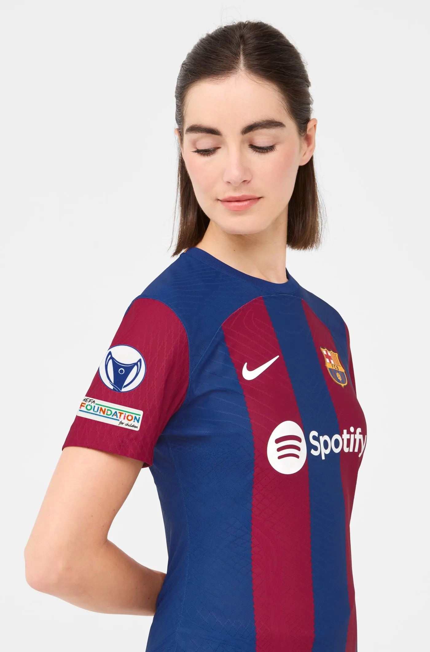 UWCL FC Barcelona Home Shirt 23/24 Player's Edition - Women - PINA