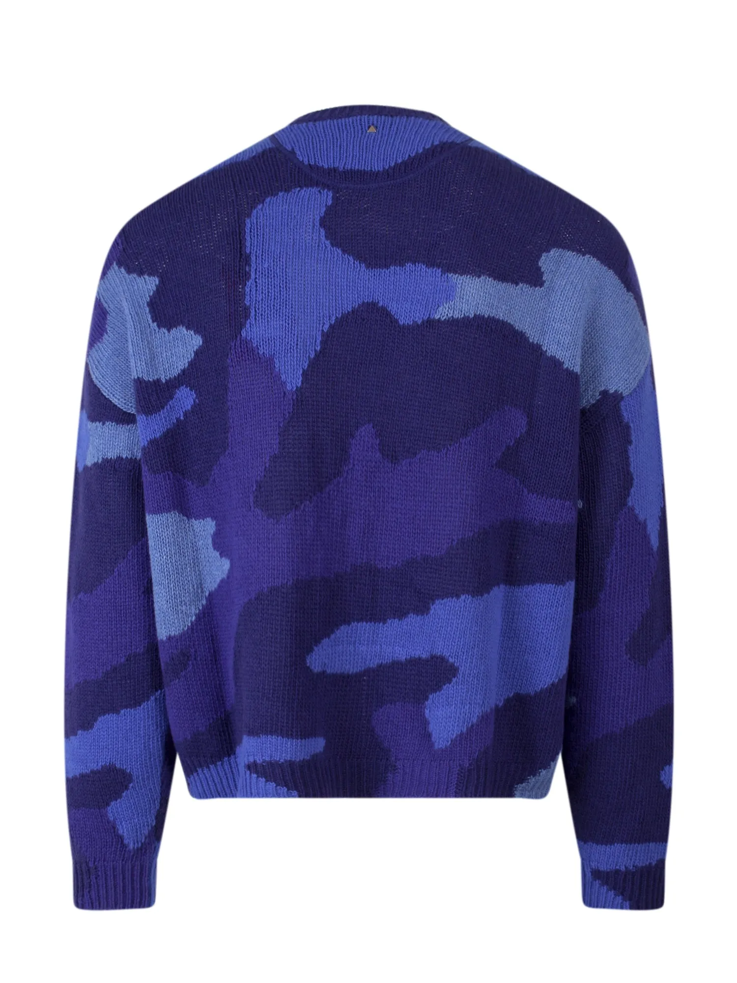 Valentino Camouflage Motif Long-Sleeved Jumper