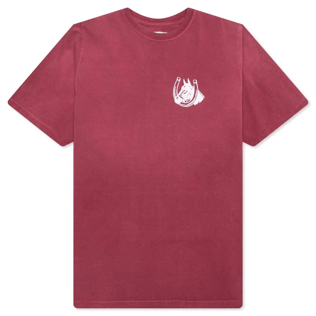 Valley Riders Tee - Burgundy