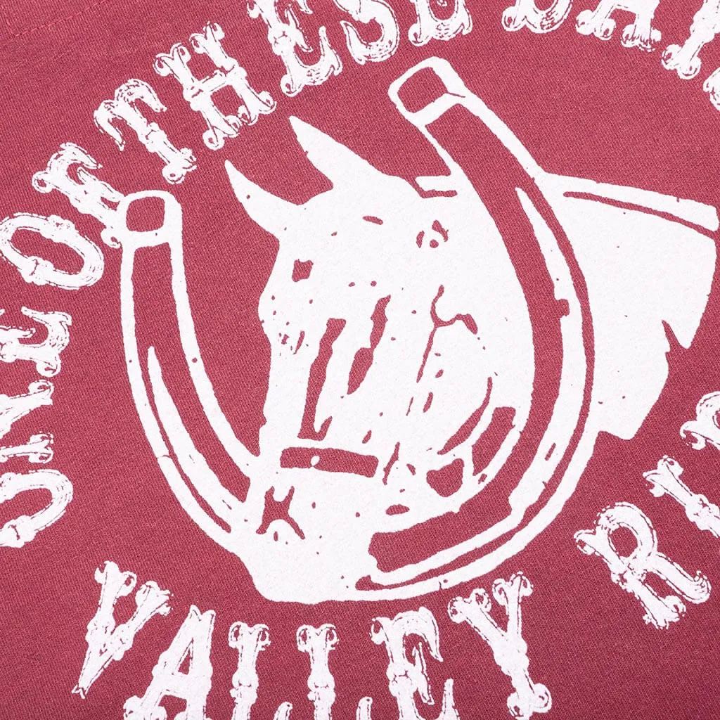 Valley Riders Tee - Burgundy