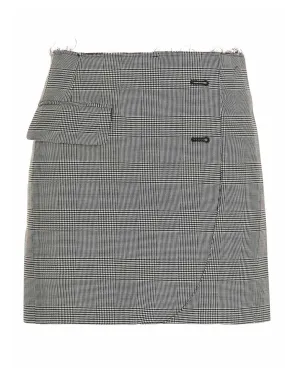 Vetements Checked Tailored Mini Skirt