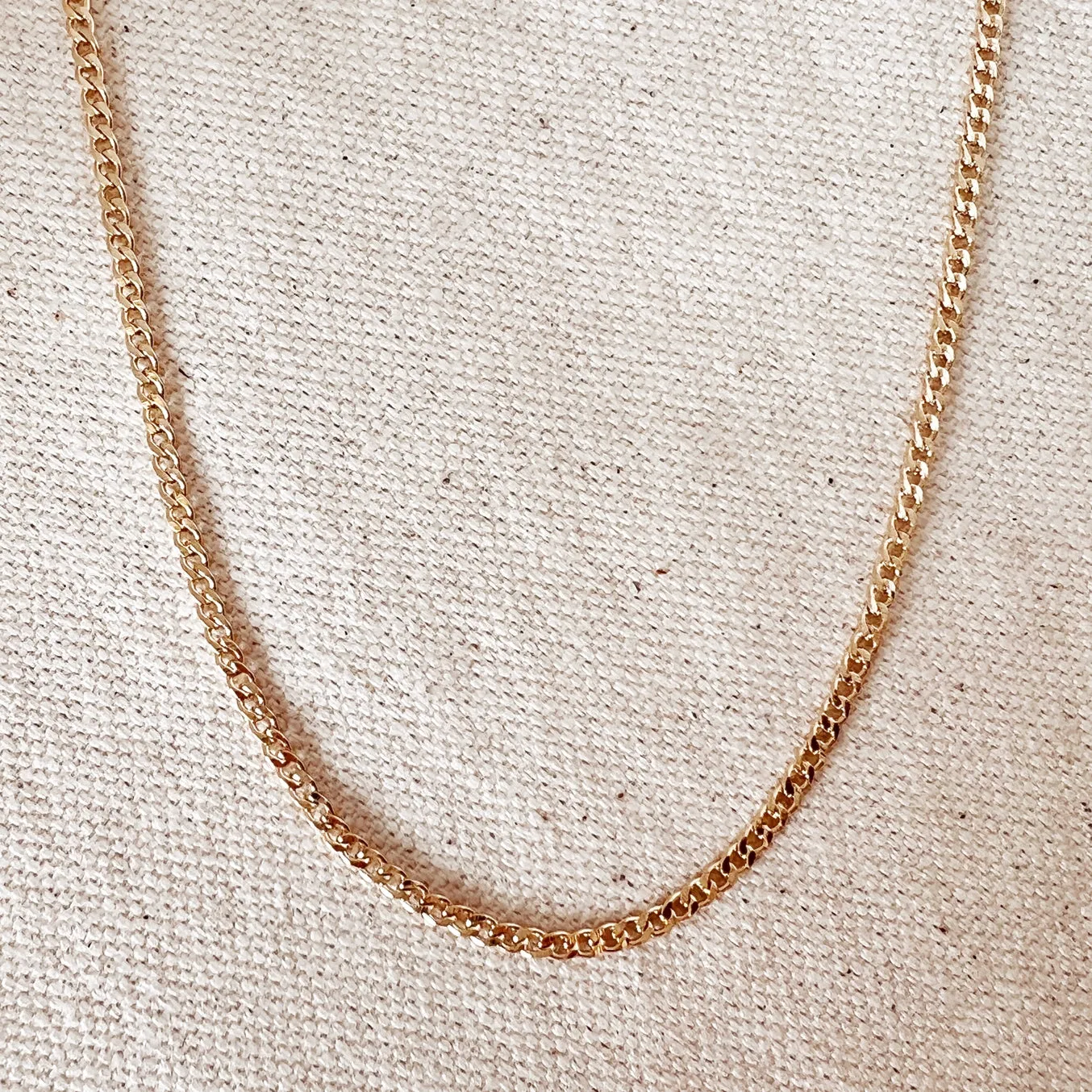 Waterproof Gold Filled Cuban Chain