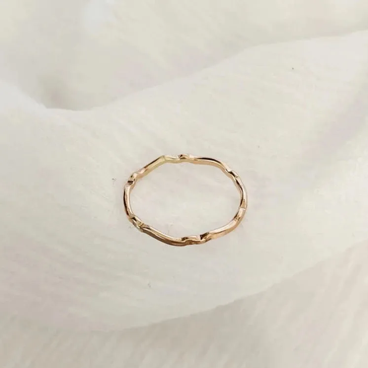 Wavelet Ring 14k Gold Filled RR