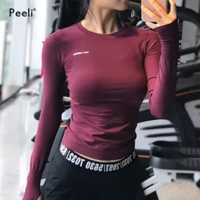 women sport shirts for gym fitness workout