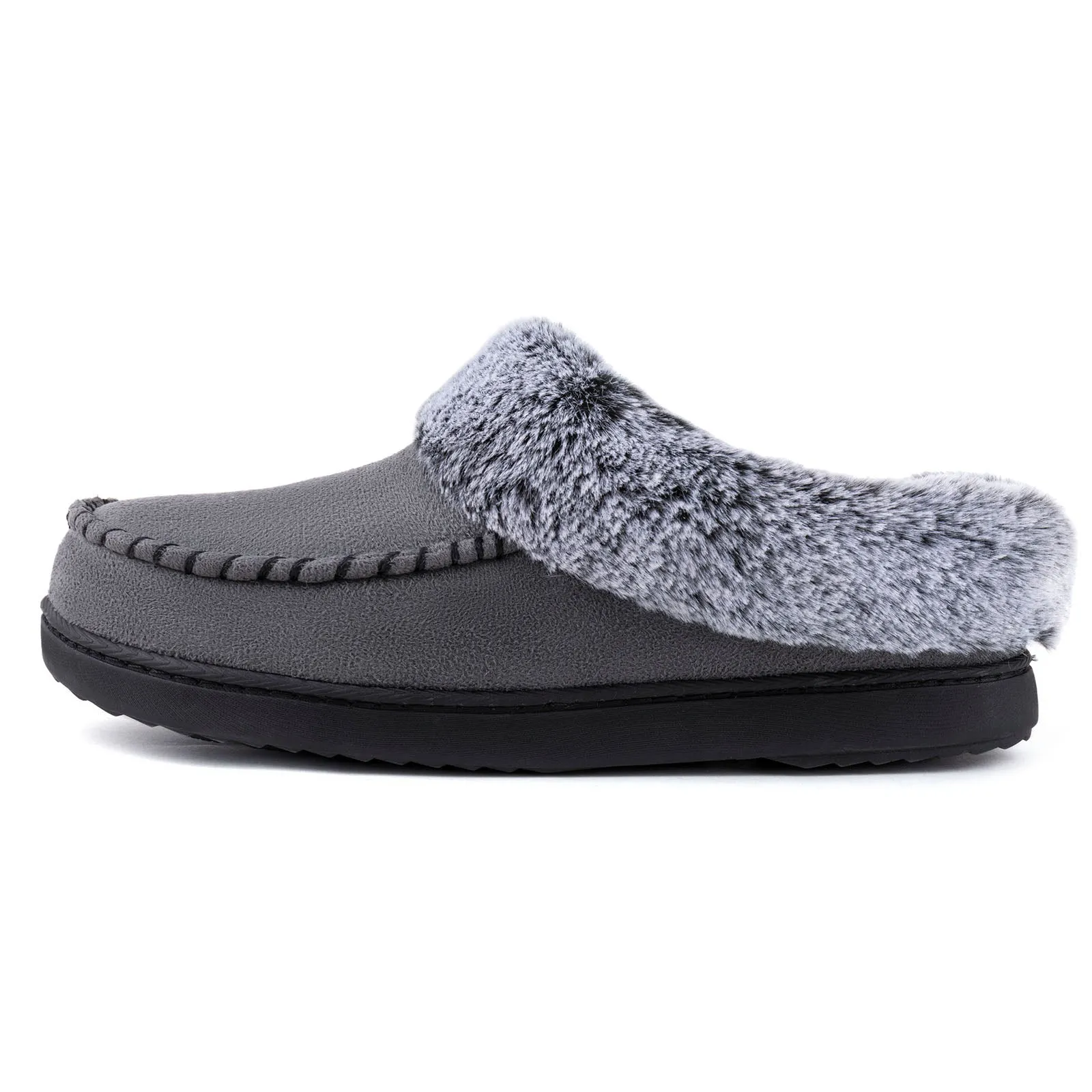 Women's Sarah Faux Fur Collar Clog Slipper