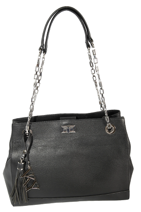 Womens Vky Original Leila Shoulder Classic Leather Bag Handbag - Black